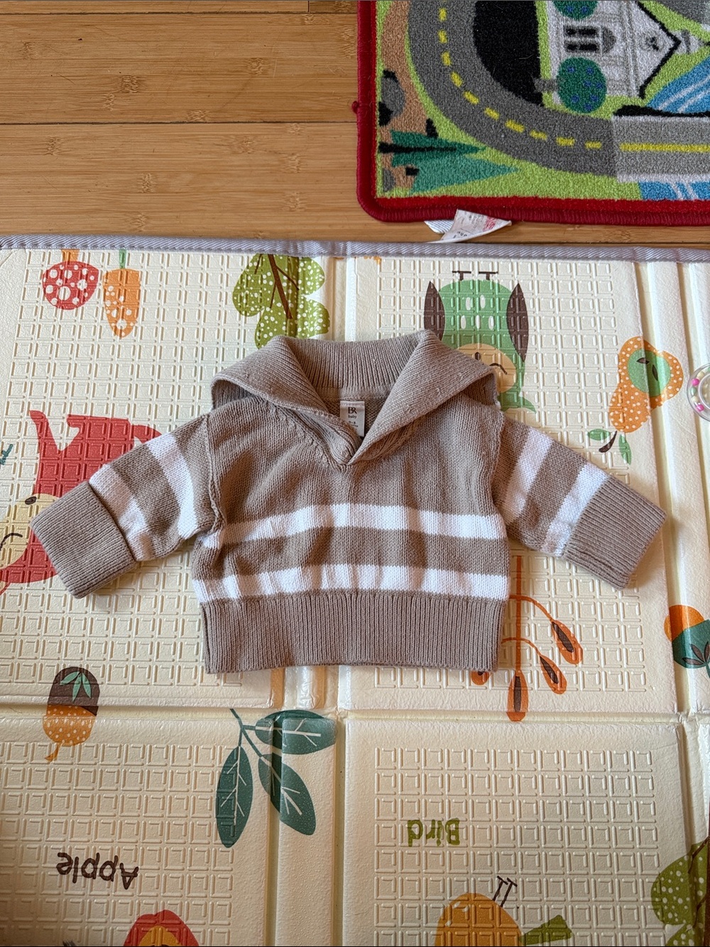 Banana republic Baby Knit Sweater - Taupe & White Stripes